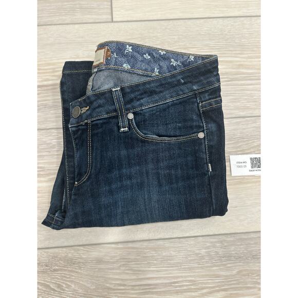 Paige Laurel Canyon Jeans 29 Low Rise Bootcut Dark Wash - Picture 5 of 5